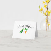 Peer- en wortelblanco kaart (Gele Bloem)