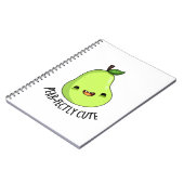 Peer-fect Cute Fruit Peer Grappige Pun Notitieboek (Linkerzijde)