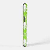 Peer Fleur de Lis met monogram iPhone 15 Case (Rechterkant)