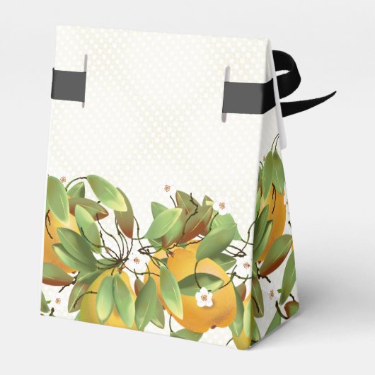 Peer Fruit Bloemen Bedankdoosjes (Achterkant)