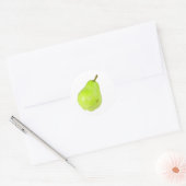 Peer groene verse sappige zoete, klassieke ronde f sticker (Envelop)
