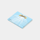 Peer-herkenningsteken voor werknemers aangepast post-it® notes (Schuin)