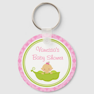 Peer in het Baby shower van de Pod - Aangepast Sle Sleutelhanger