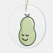 Peer met een glimlach keramisch ornament (Links)