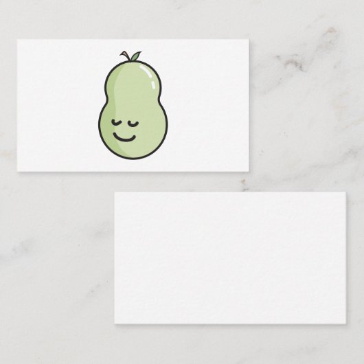 Peer met een glimlach visitekaartje (Voorkant / Achterkant)