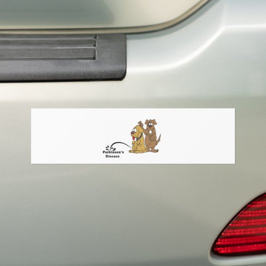 Peer op de ziekte van Parkinson Bumpersticker (Op auto)