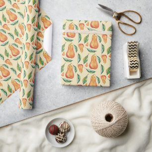 Peer Patroon Waterverf Kunst Handgeschilderd Cadeaupapier