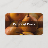 Peer / Peren / Fruit Visitekaartje (Voorkant)