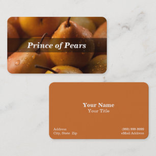Peer / Peren / Fruit Visitekaartje