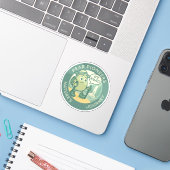 Peer Pioniers Natuurreis Sticker (Laptop met iPhone)