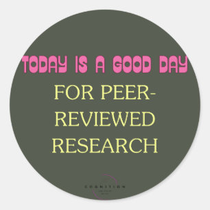 peer-reviewd ronde sticker