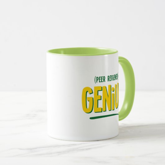 Peer Reviewde Genius Coffee Mok (Voorkant rechts)