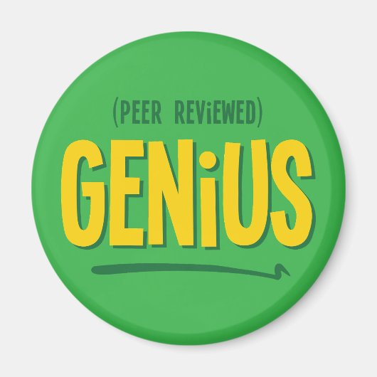 Peer Reviewde Genius Ronde Magneet (Voorkant)
