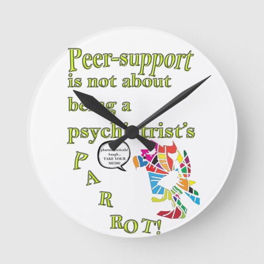 Peer-support is geen parrot van een psychiater ronde klok (Voorkant)