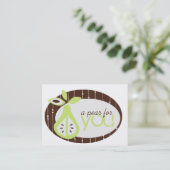 Peer voor je Chubby Visitekaartjes (Staand voorkant)