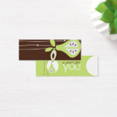 Peer voor u hangt Labels op Mini Visitekaartjes (Bureau)