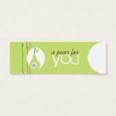 Peer voor u hangt Labels op Mini Visitekaartjes (Achterkant)