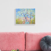 Peerboom in de bloem - Claude Monet Canvas Afdruk (Insitu (Woonkamer))