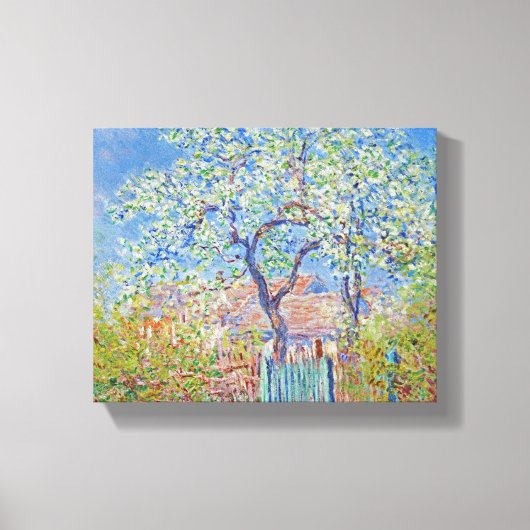 Peerboom in de bloem - Claude Monet Canvas Afdruk (Voorkant)