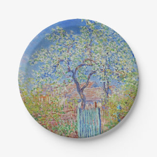 Peerboom in de bloem - Claude Monet Papieren Bordje