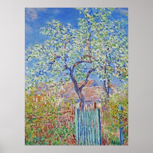 Peerboom in de bloem - Claude Monet Poster (Voorkant)