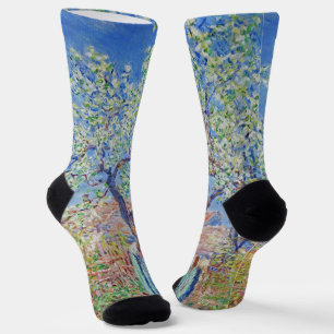 Peerboom in de bloem - Claude Monet Sokken