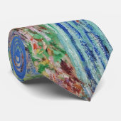 Peerboom in de bloem - Claude Monet Stropdas (Opgerold)