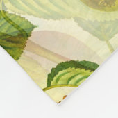 Peerboomvertakkingen & perspatroon fleece deken (Hoek)