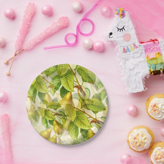 Peerboomvertakkingen & perspatroon  papieren bordje (Feest)