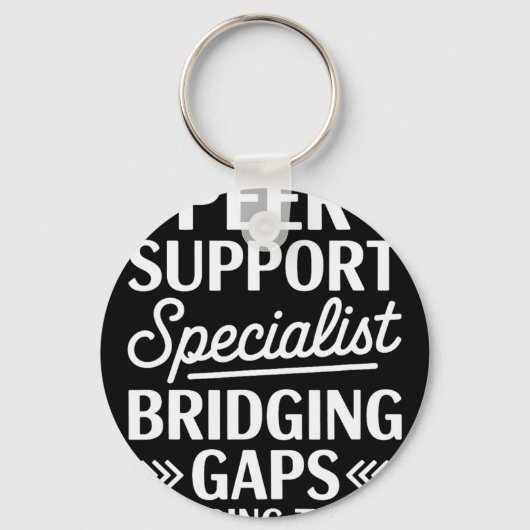 Peercoach die vertrouwen opbouwt, peer-support spe sleutelhanger (Voorkant)