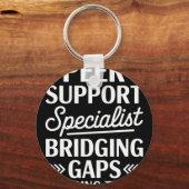 Peercoach die vertrouwen opbouwt, peer-support spe sleutelhanger (Voorkant)