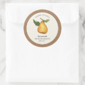 Peerconserve met Kraft papieren rand Voedsel Label (Tas)