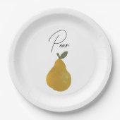 Peerfruit Illustratie  Papieren Bordje (Voorkant)