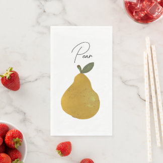 Peerfruitillustratie servet
