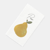 Peerfruitillustratie servet (Hoek)