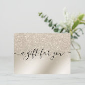 peerglitter ivoorkleurige goudblikken (Staand voorkant)