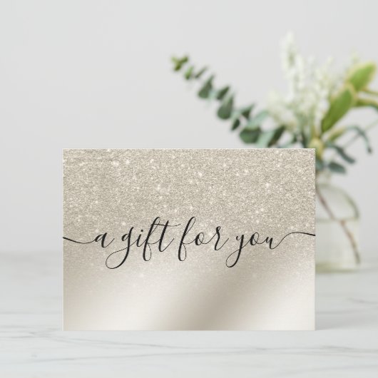 peerglitter ivoorkleurige goudblikken (Staand voorkant)