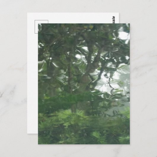 Peering Through the Rain 1 - Abstracte foto Briefkaart (Voorkant / Achterkant)