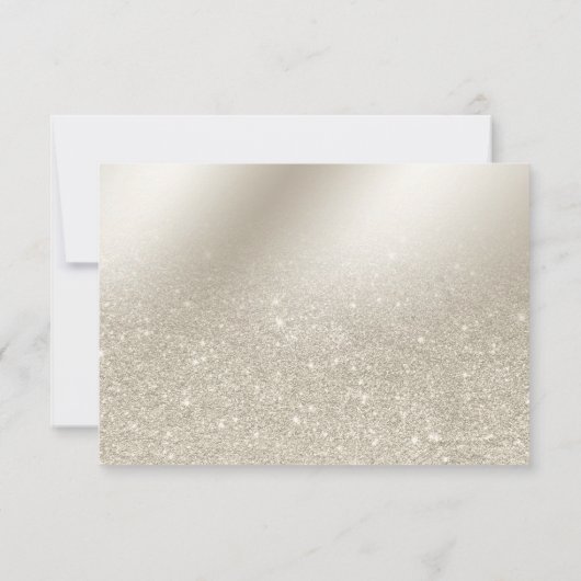 peerivoren ivoor glitter ombre metallic folie dank bedankkaart (Achterkant)