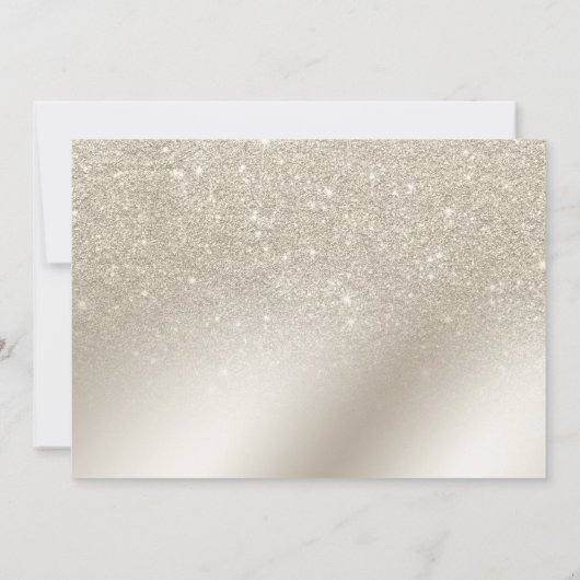 peerivoren ivoor glitter ombre metallic foto Sweet Kaart (Achterkant)