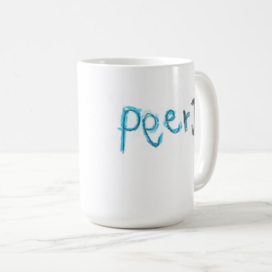 PeerJ-Mok met Kinder Logo Koffiemok (Voorkant rechts)