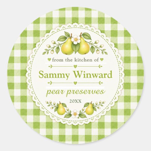 Peerjam cadeau-etiket ronde sticker (Voorkant)