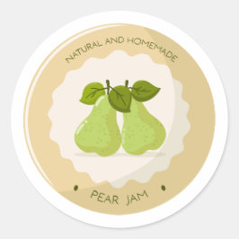 Peerjam pot ronde sticker