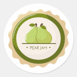 Peerjam potlabel ronde sticker