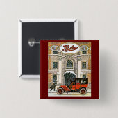 Peerless Motor Company Vierkante Button 5,1 Cm (Voorkant /achterkant)