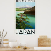 Peerless Mt. Fuji jaren '30 Japan Reisposter Poster (Keuken)