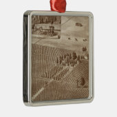 Peerless Vineyard, Hanford, Cal Metalen Ornament (Rechts)