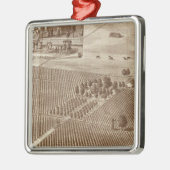 Peerless Vineyard, Hanford, Cal Metalen Ornament (Links)