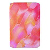 Peerroze en oranje gepolijst gesteente badmat (Voorkant Verticaal)