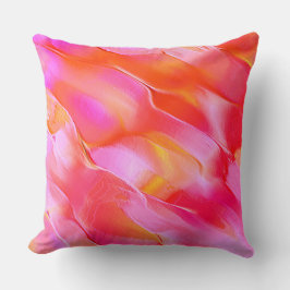 Peerroze en oranje gepolijst gesteente kussen